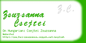 zsuzsanna csejtei business card